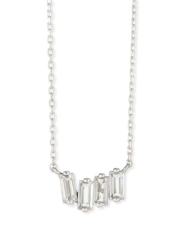 14k White Gold Amalfi Fireworks Necklace, Topaz/Iolite