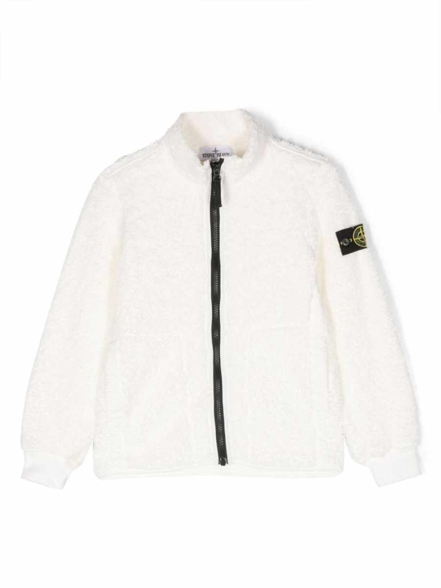Compass-patch zip-up jacket