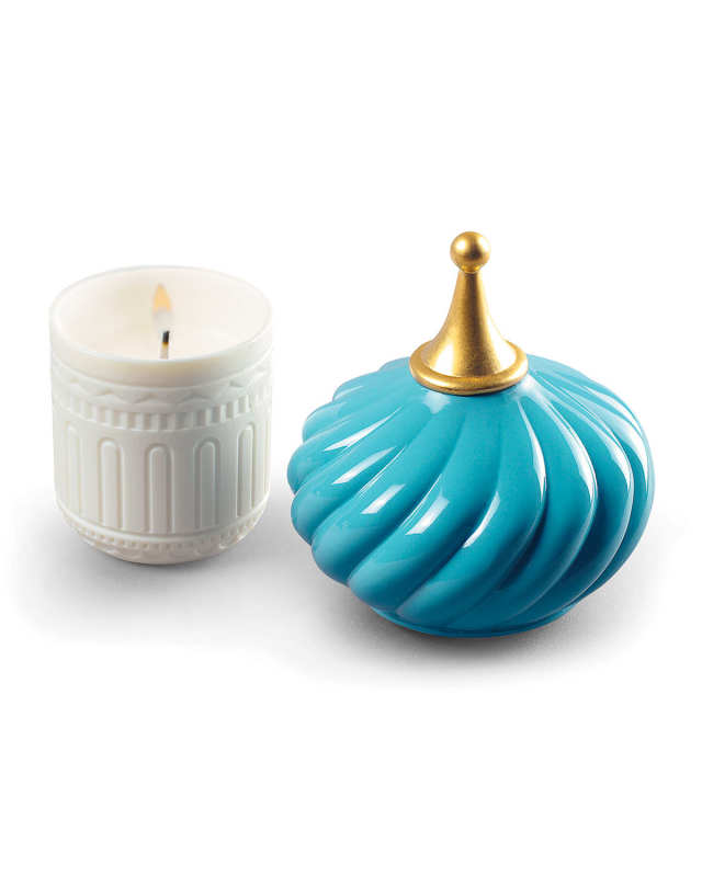 Turquoise Spire 1001 Lights Candle