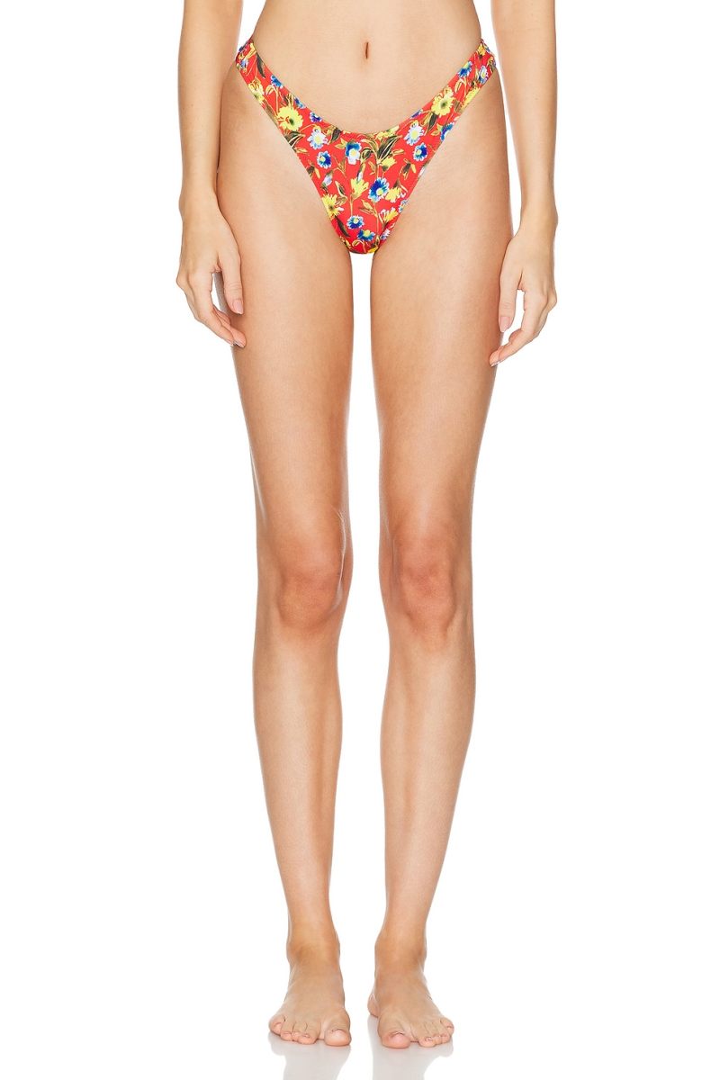 HEAVY MANNERS High Cut Cheeky Bikini Bottom