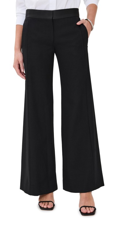 Victoria Beckham Side Panel Trousers Black