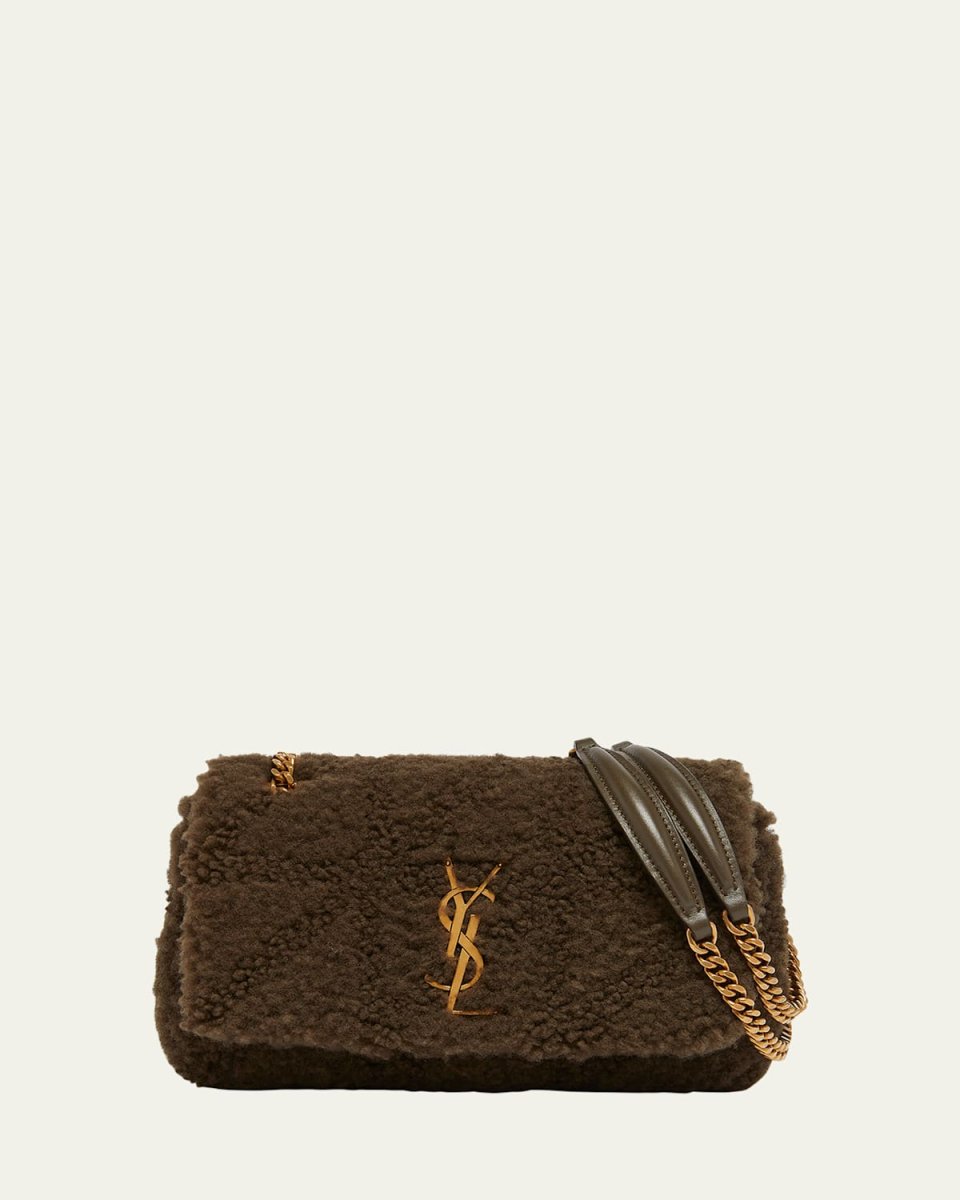 Jamie Small YSL Shoulder Bag in Lamb Shearling Fur