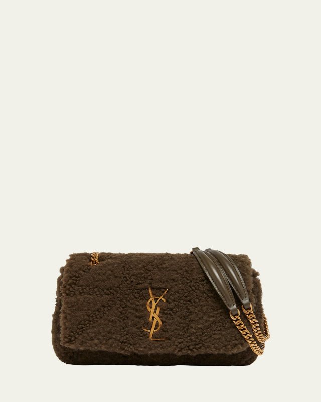 Jamie Small YSL Shoulder Bag in Lamb Shearling Fur