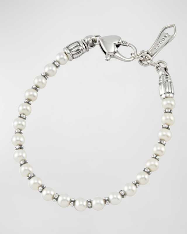 Kinder Sterling Silver Pearl Bracelet