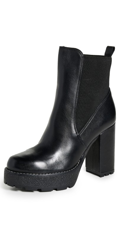 Schutz Billie Platform Booties Black