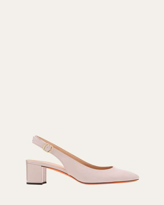 Patent Leather Slingback Pumps