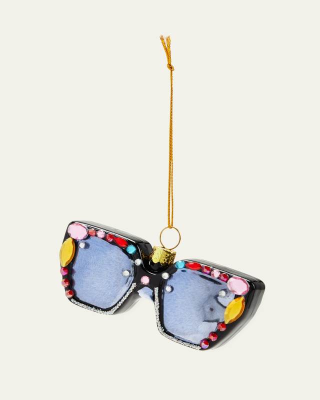 Gemstone Sunglasses Christmas Ornament
