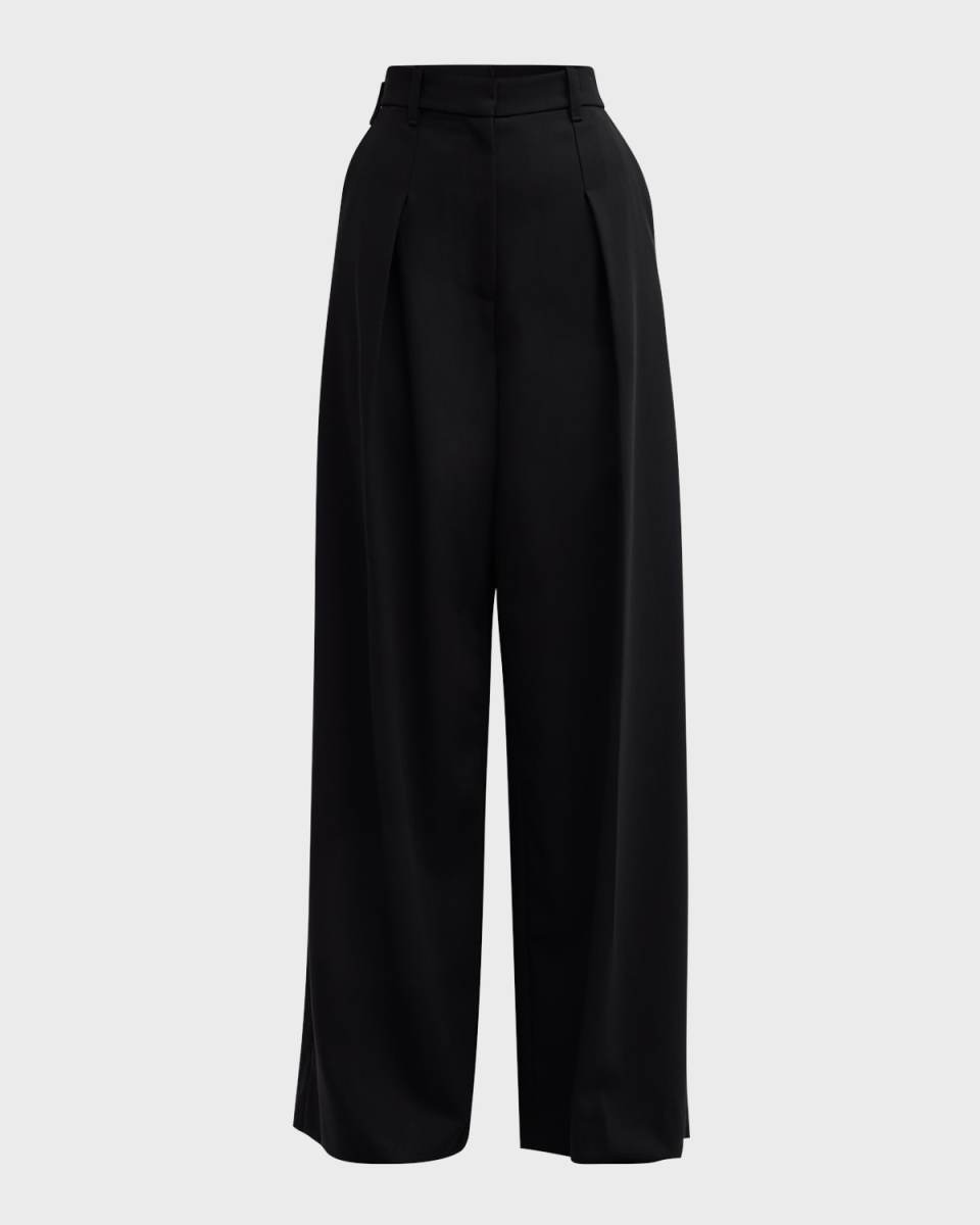 Ryder Pleated Straight-Leg Pants