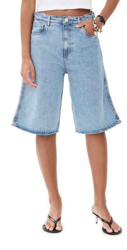 Coperni Bermuda Denim Pants Blue Washed