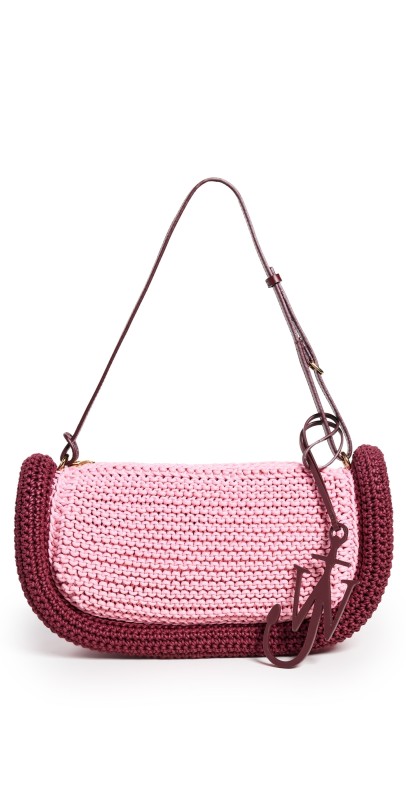 JW Anderson The Bumper 15 Bag Pink/Burgundy