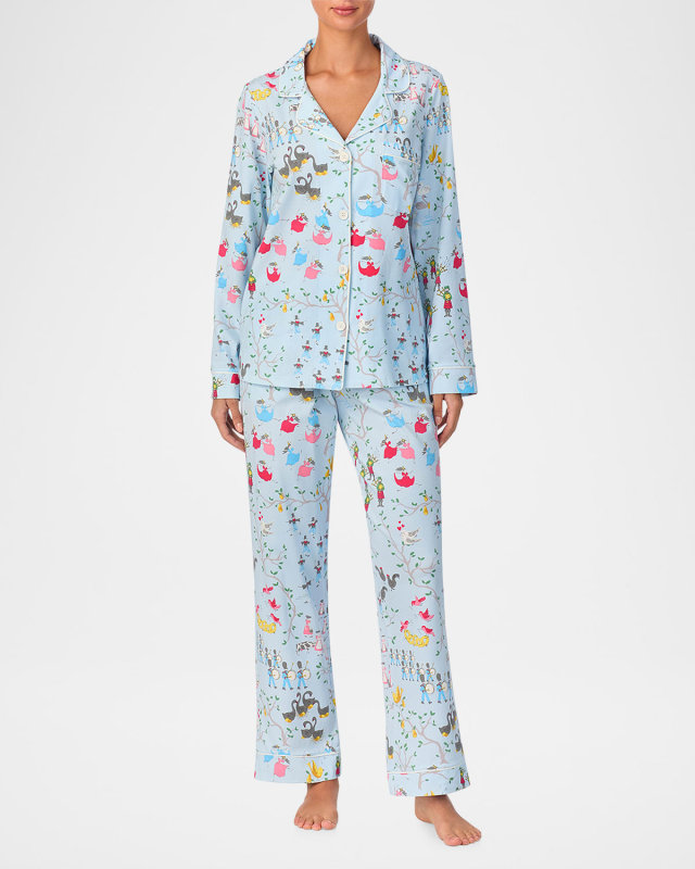 12 Days Of Christmas Cotton Jersey Pajama Set