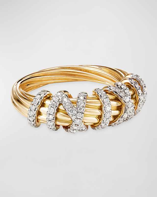 18k Helena Diamond 8mm Wrap Ring