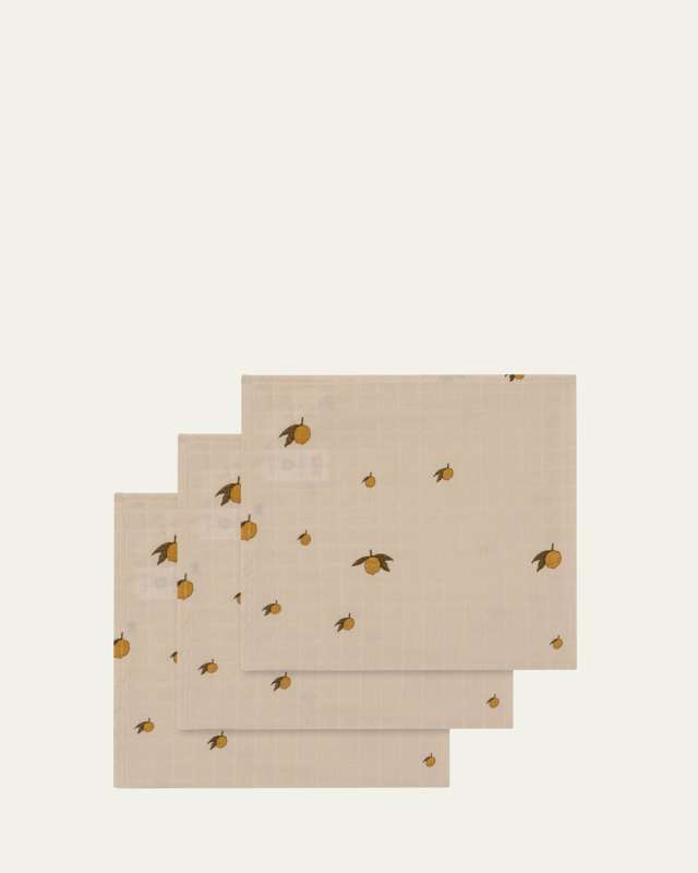 Kid's 3-Pack Organic Cotton Muslin Cloths