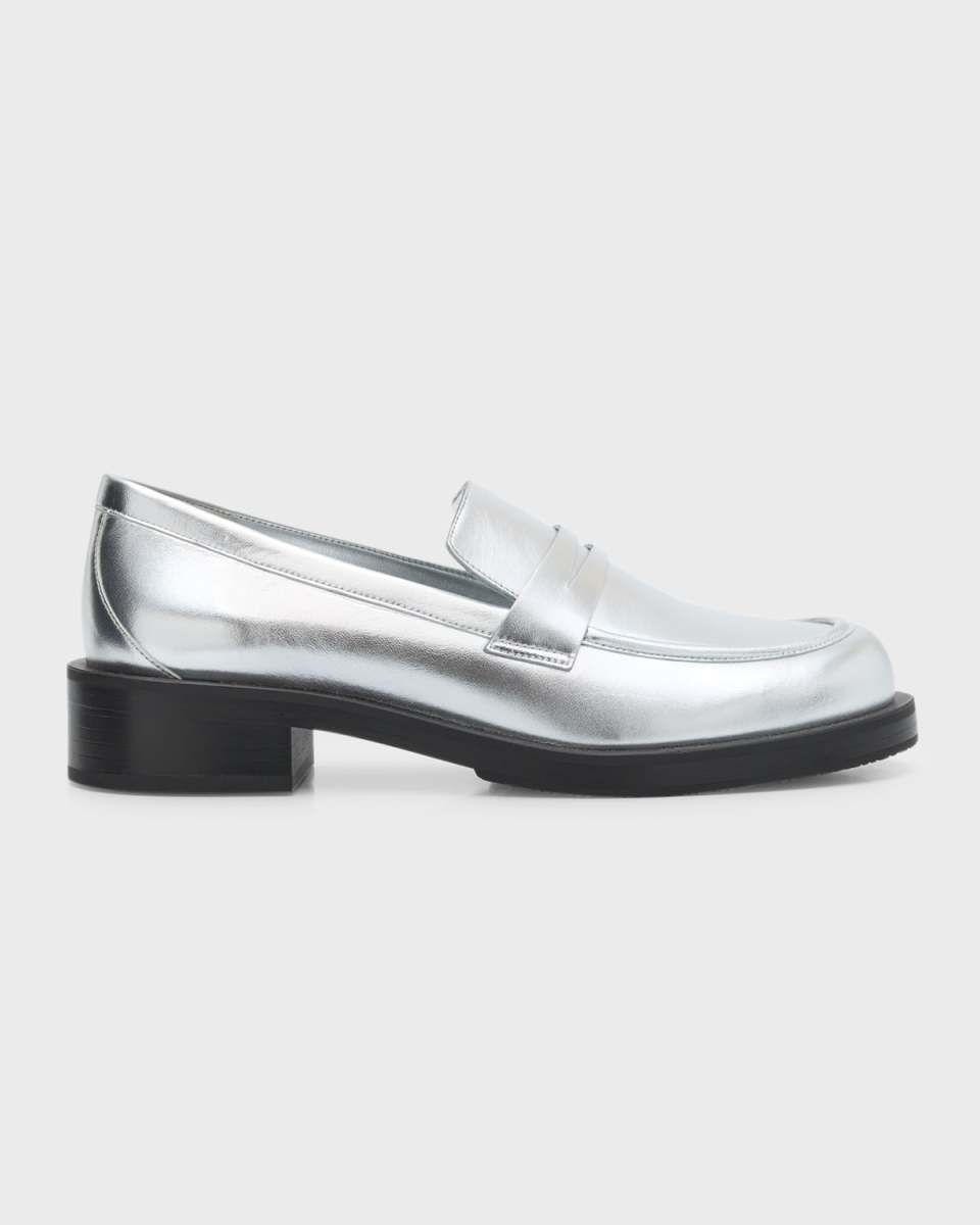 Palmer Metallic Penny Loafers