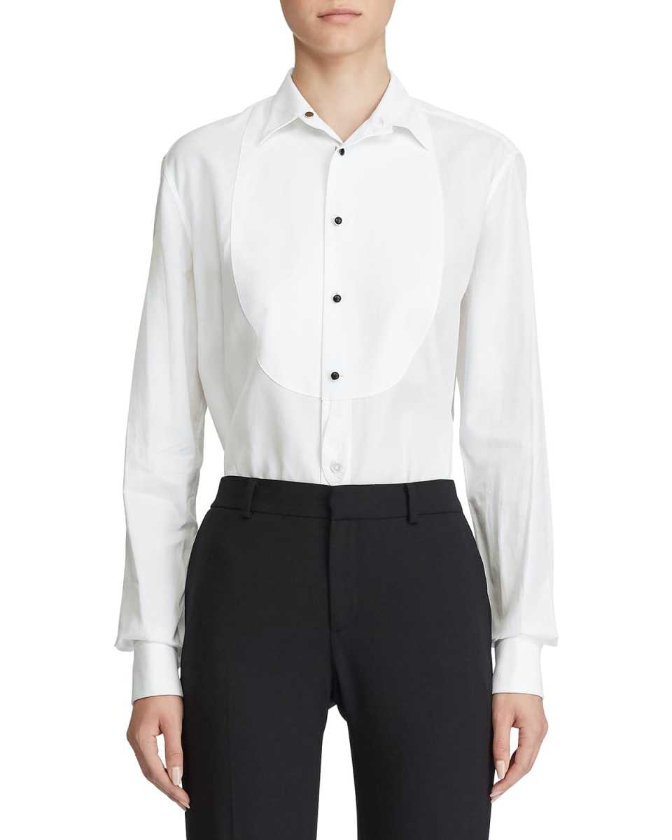 Marlie Bibbed Tuxedo Shirt