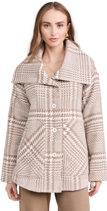 Splendid Splendid x Cella Jane Wool Jacket Toast Plaid