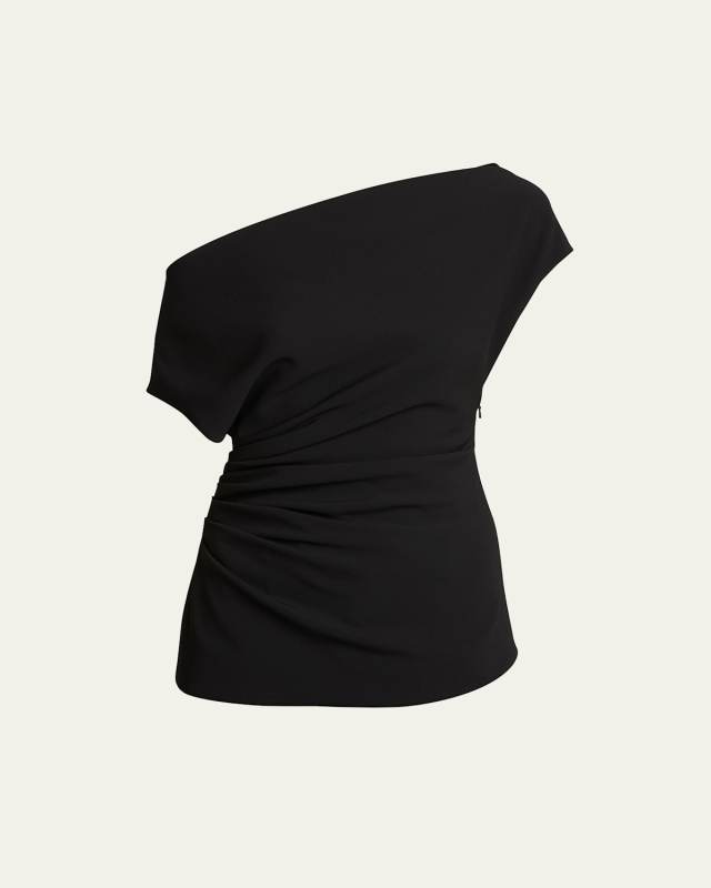 Francesca Off-The-Shoulder Short-Sleeve Blouse