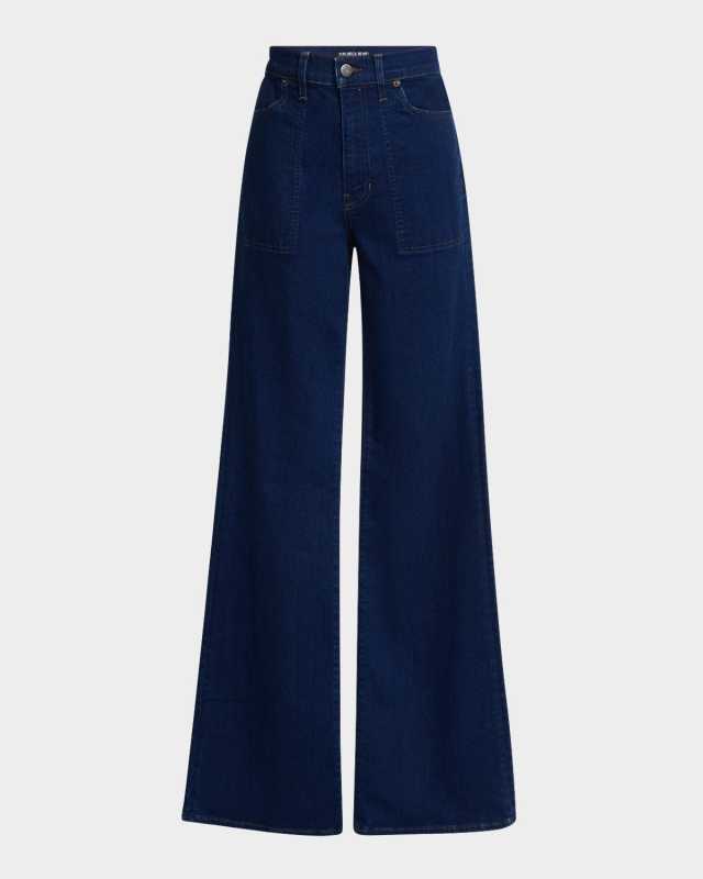 Crosbie Wide-Leg Jeans with Patch Pockets