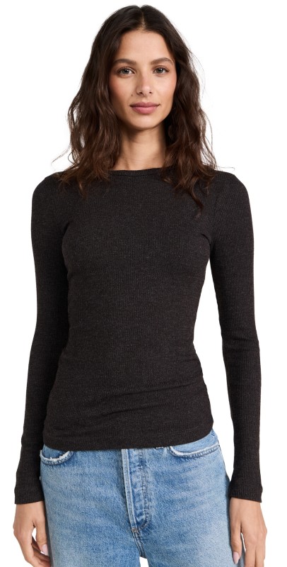 AGOLDE Delphi Slim Long Sleeve Tee Pasha