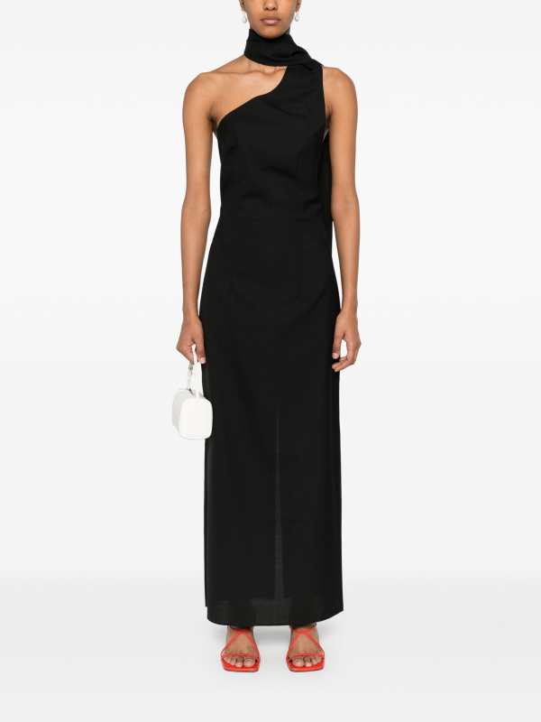 ROHE scarf-detail open-back dress