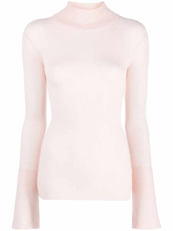 ribbed cashmere-blend jumper