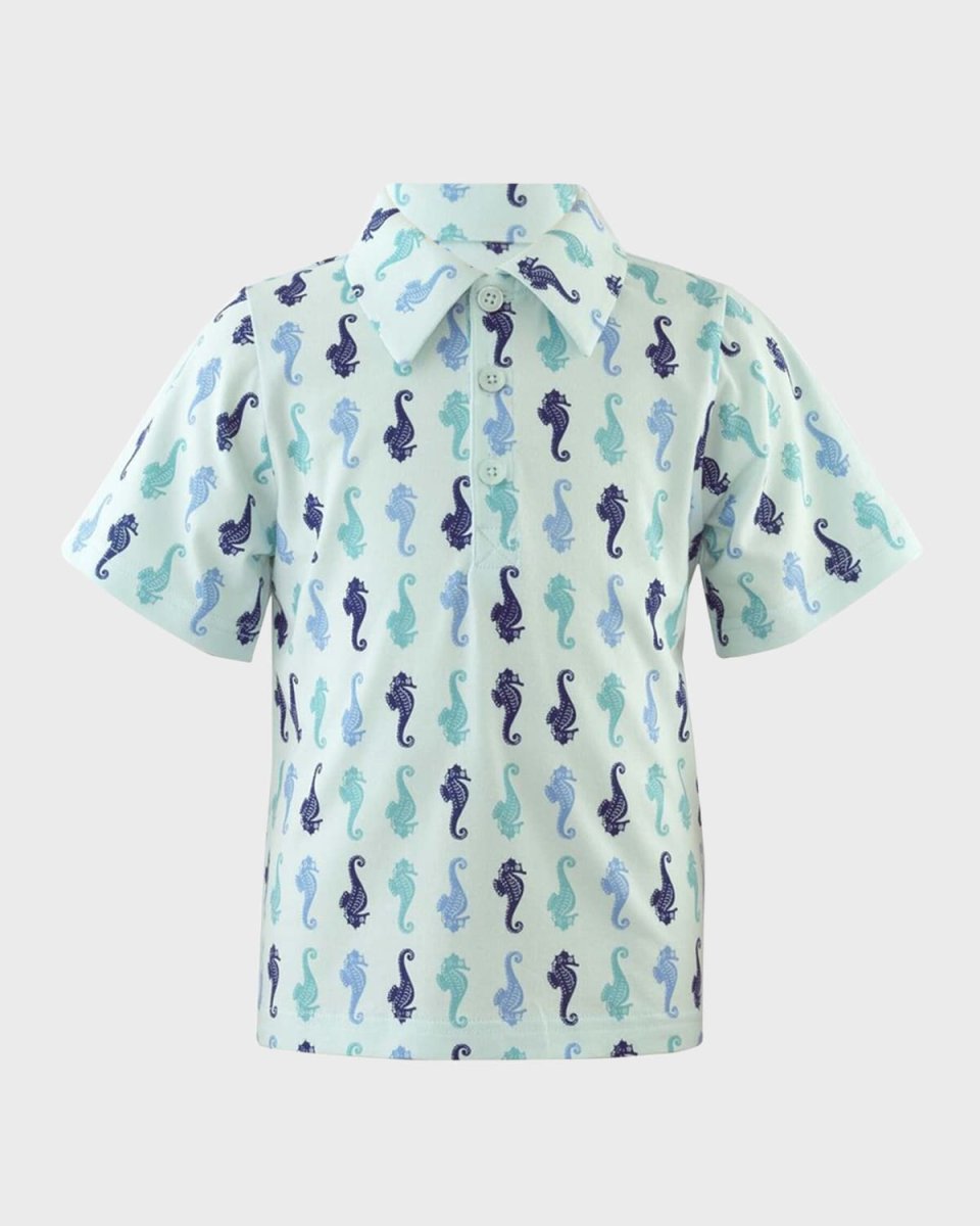 Boy's Seahorse Polo Shirt, Size 2-