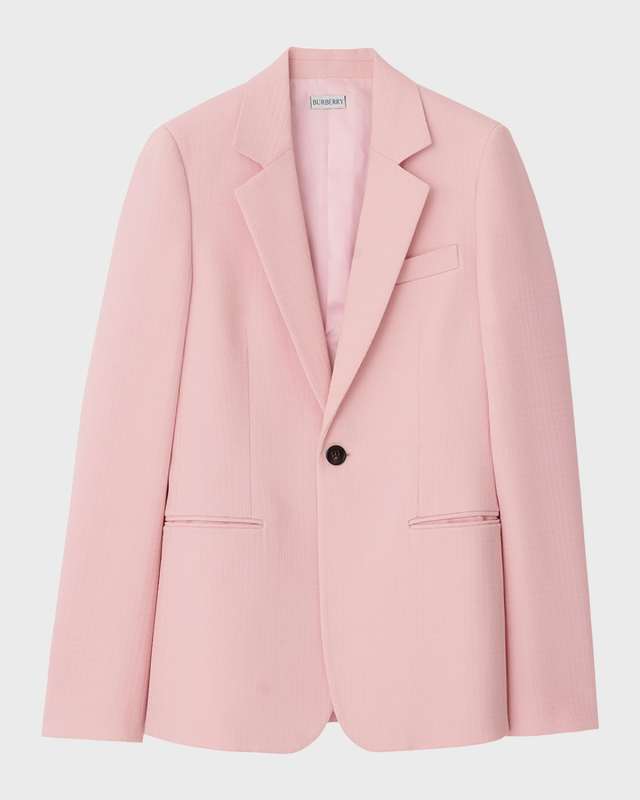 Slim-Fit Wool Blazer Jacket