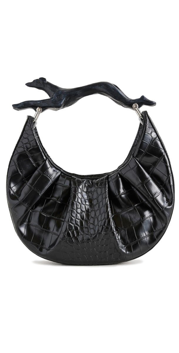 Puppets and Puppets Greyhound Bag Black