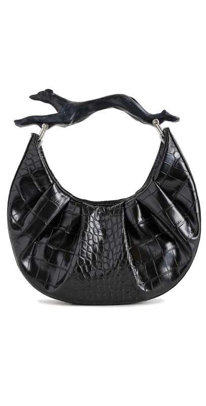 Puppets and Puppets Greyhound Bag Black
