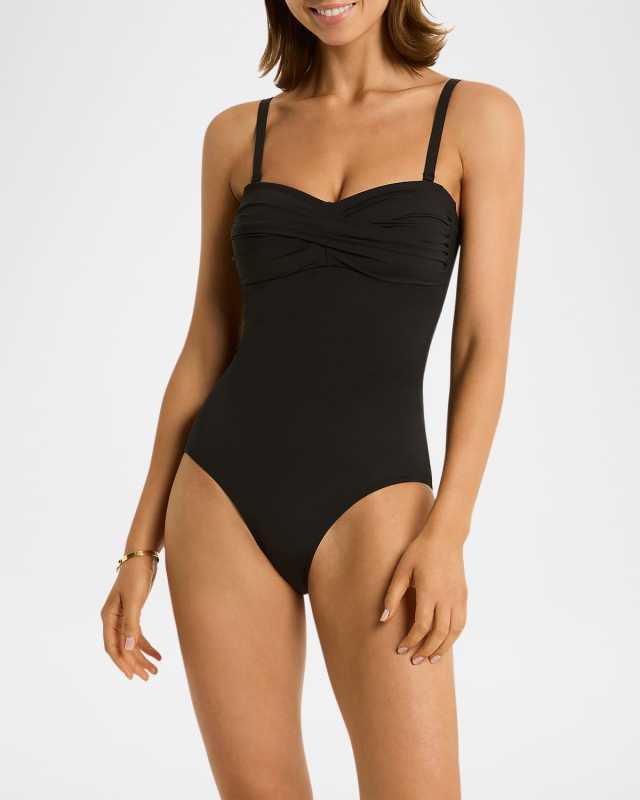 Twist Bandeau One-Piece Swimsuit