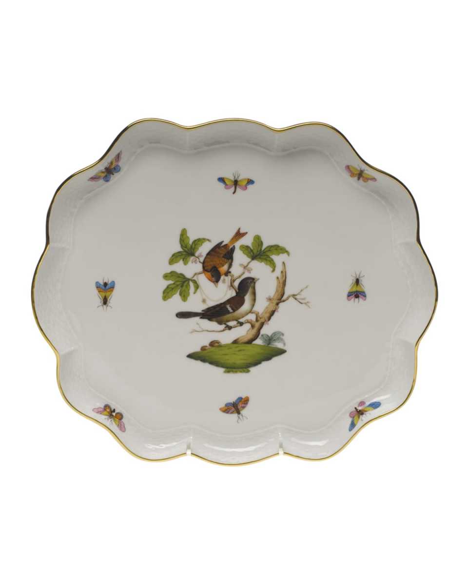 Rothschild Bird Scalloped Tray