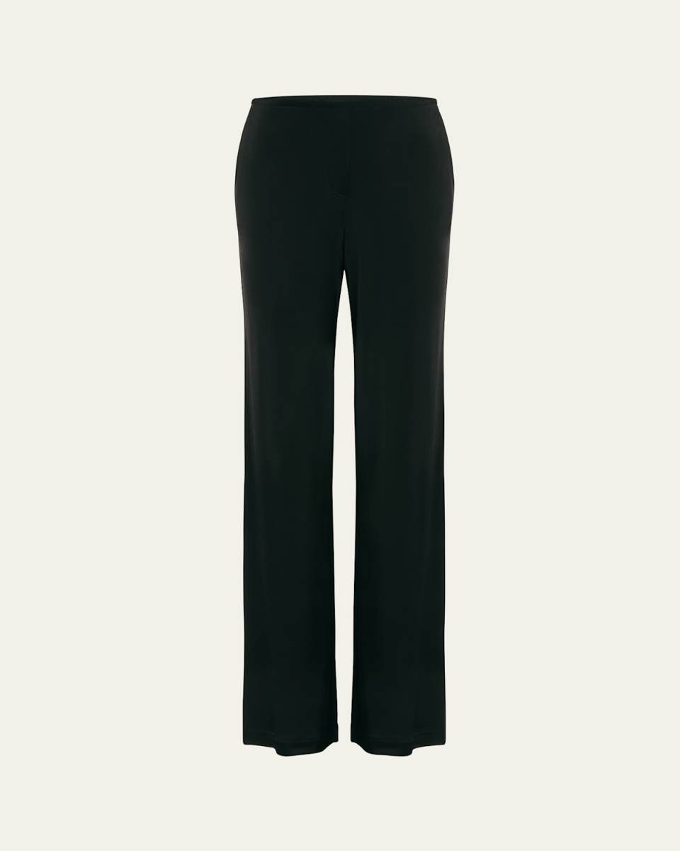 Straight-Leg Fluid Pull-On Pants