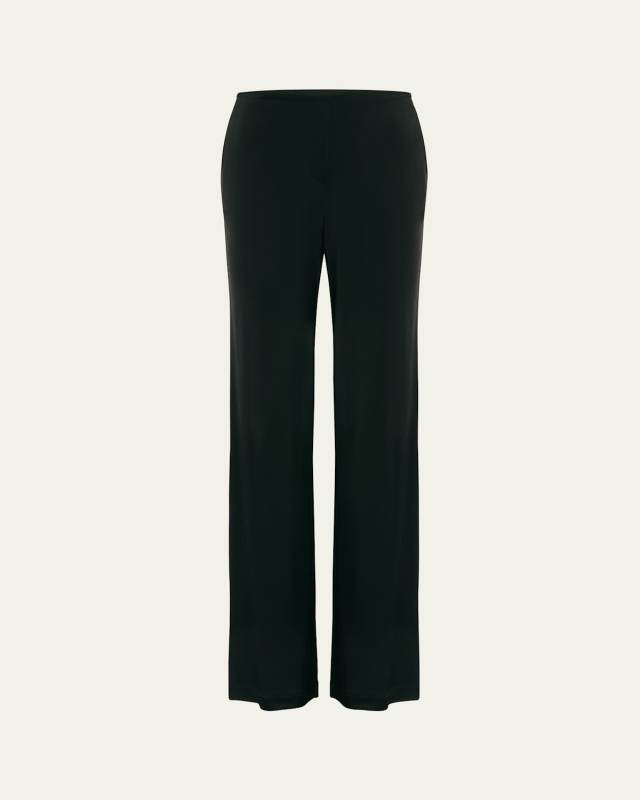Straight-Leg Fluid Pull-On Pants