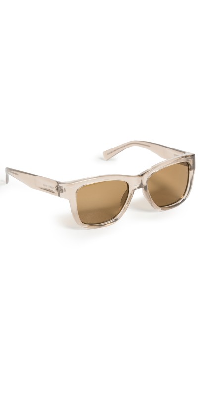 Saint Laurent SL 674 Sunglasses Beige/Beige/Brown