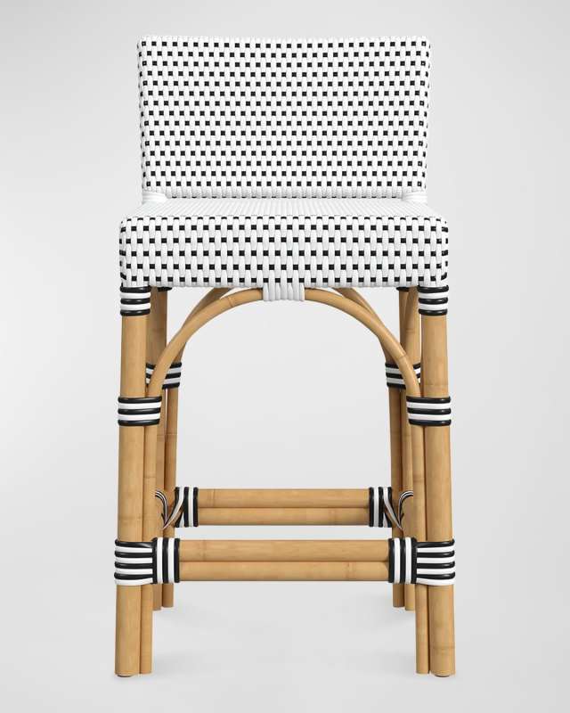 Sayler Rattan Counter Stool, 24.5"