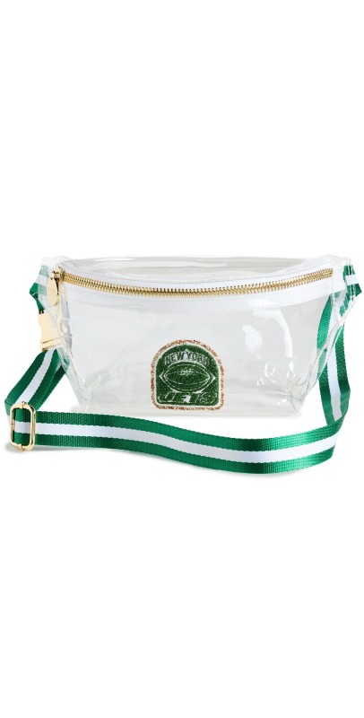 Stoney Clover Lane New York Jets Clear Fanny Pack Green/Whit