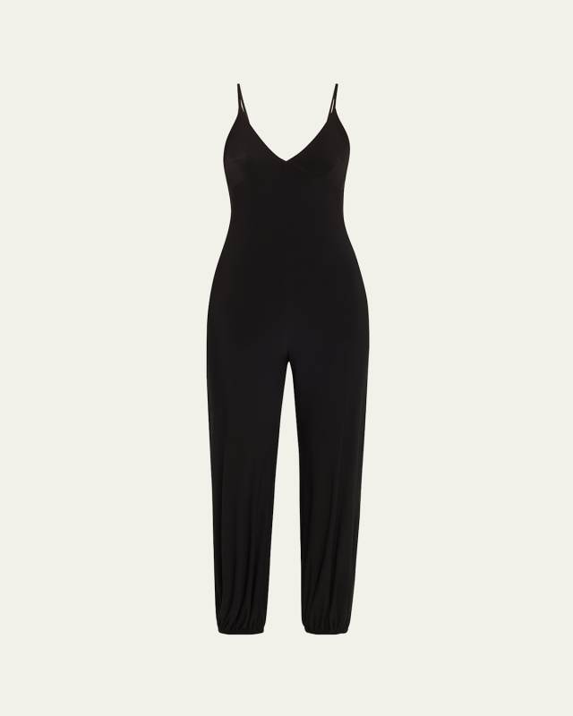 V-Neck Sleeveless Jogger Jumpsuit