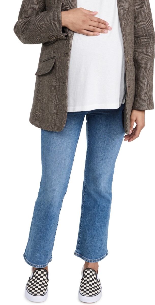 Madewell Maternity Over-the-Belly Kick Out Jeans Medium Indigo