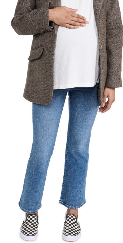 Madewell Maternity Over-the-Belly Kick Out Jeans Medium Indigo