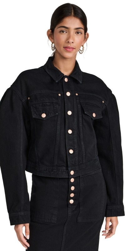 Ulla Johnson The Cosette Jacket Noir Wash