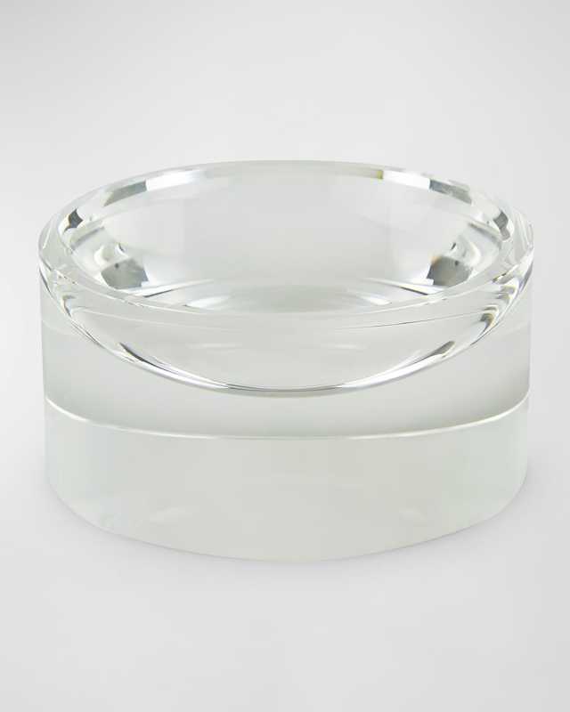 Clear Crystal Bowl Round 8"Diameter