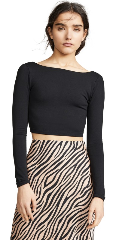 Susana Monaco Scoop Back Crop Top Sugar