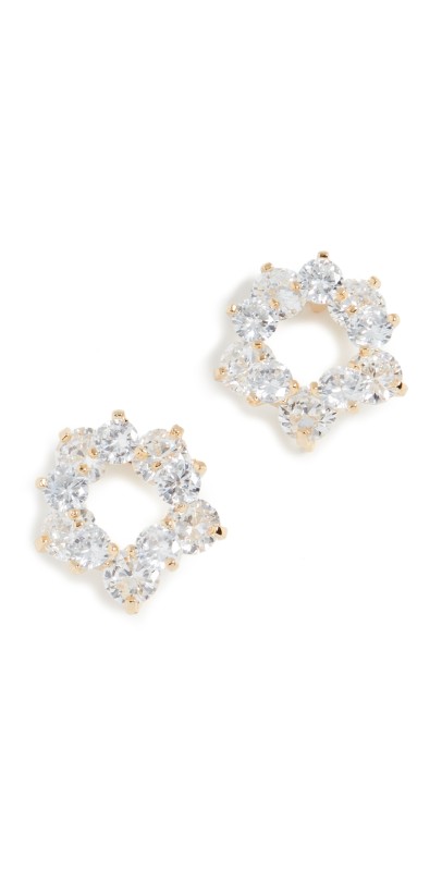 SHASHI Babe Stud Earrings Yellow Gold