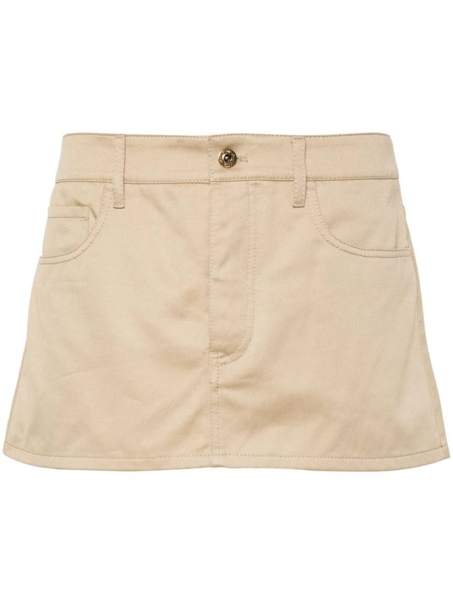 logo-appliqué mini skirt