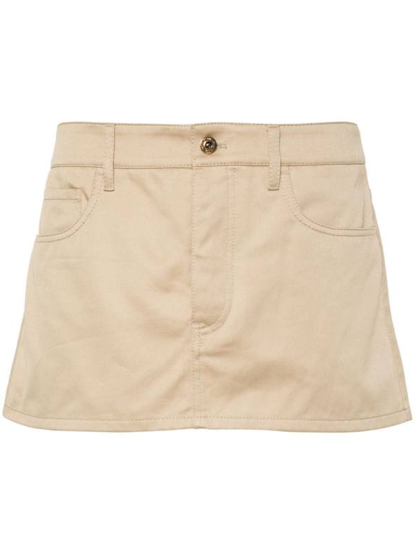 logo-appliqué mini skirt