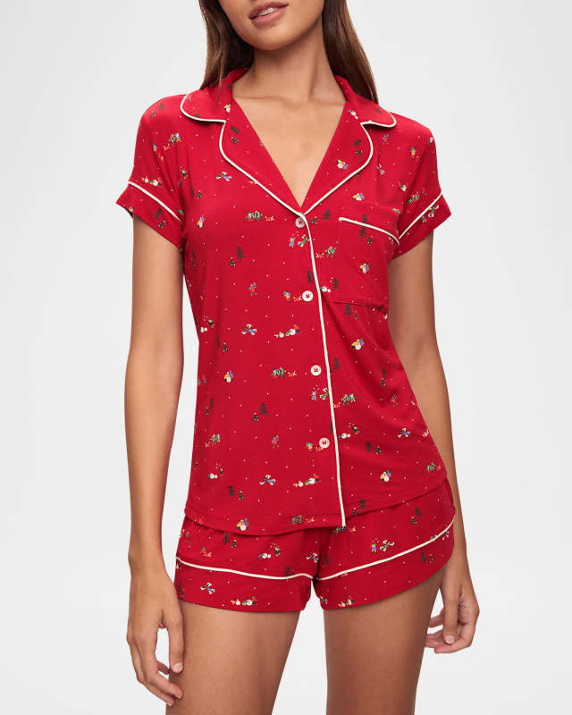 Gisele Printed Shortie Short PJ Set