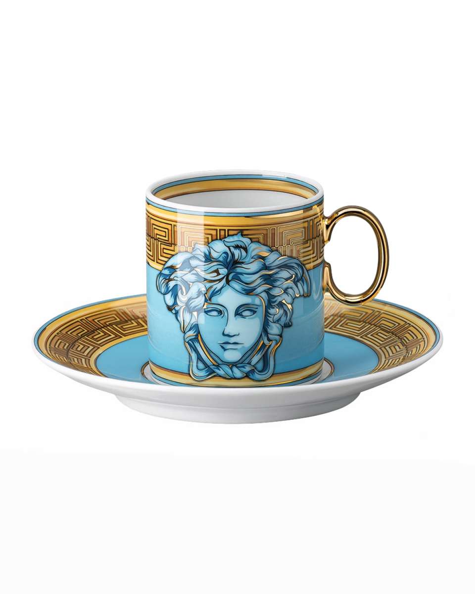 Medusa Amplified Blue Coin AD Cup and Saucer