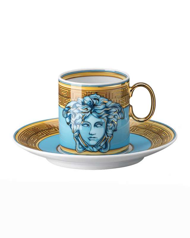 Medusa Amplified Blue Coin AD Cup and Saucer