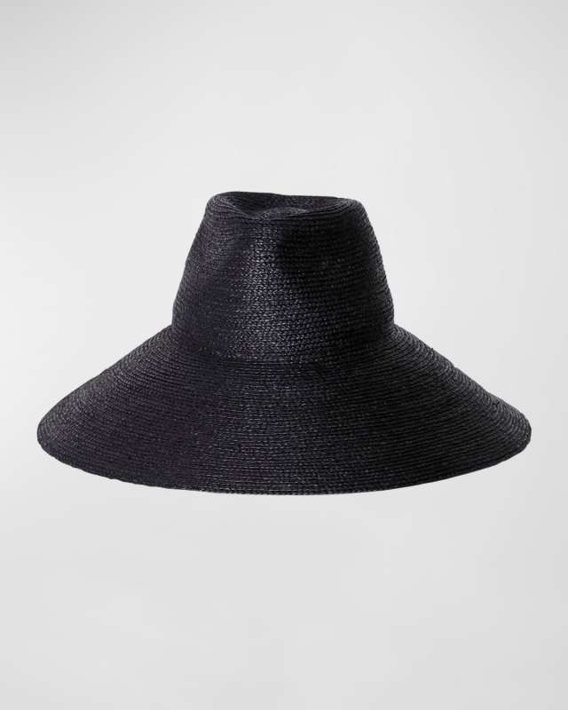 Tinsley Packable Raffia Wide-Brim Hat