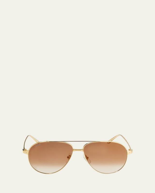 Santos Screw Metal Aviator Sunglasses